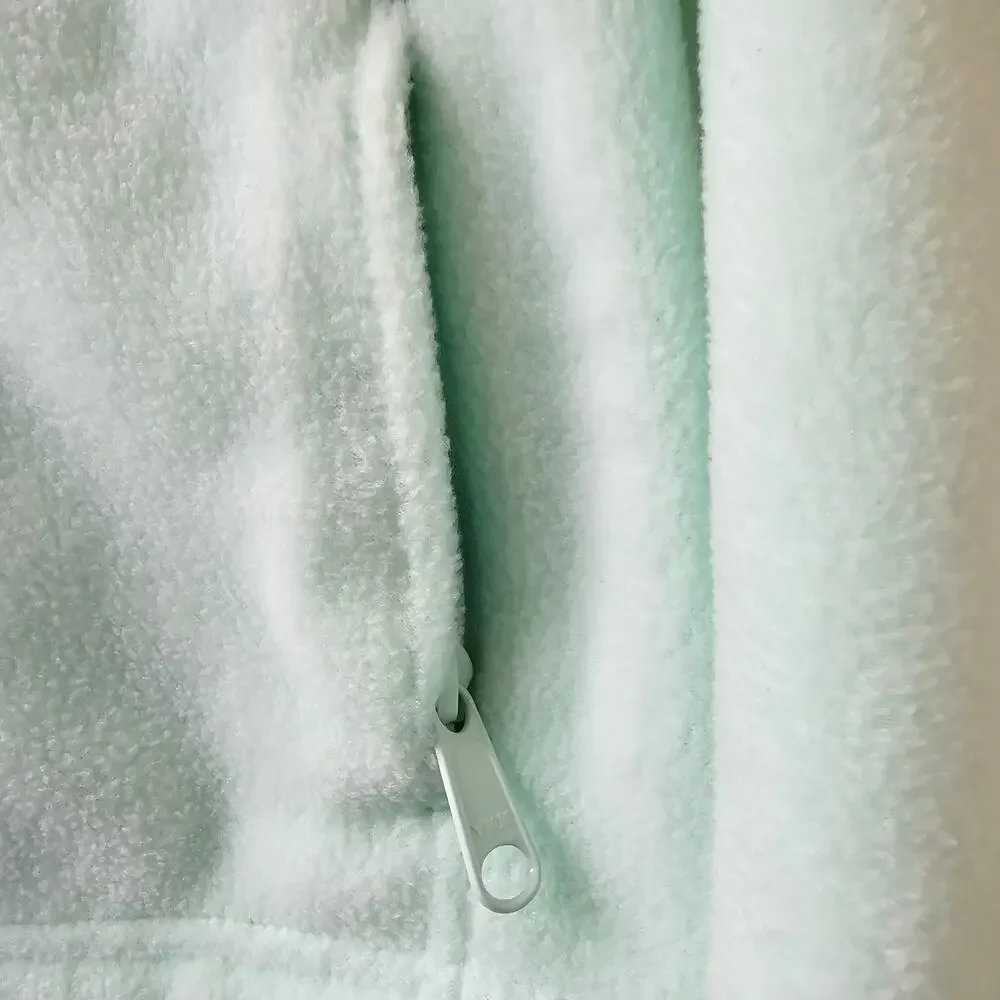 Columbia Youth XXS Mint Green Fleece Zip Jacket NWT Outdoor Hiking Winter Warm
